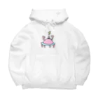 どろん堂のカニUFO パステル Big Hoodie