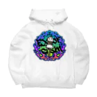 BonbonWhip SUZURI店の火あぶりおばけ(青) Big Hoodie