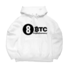 10BTCの8BTC(Black-Logo) Big Hoodie