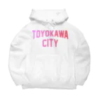 JIMOTOE Wear Local Japanの豊川市 TOYOKAWA CITY ビッグシルエットパーカー