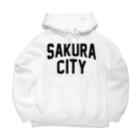 JIMOTO Wear Local Japanの佐倉市 SAKURA CITY ビッグシルエットパーカー