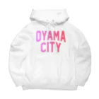 JIMOTO Wear Local Japanの小山市 OYAMA CITY ビッグシルエットパーカー