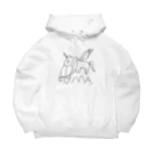 メルちゃんショッピングの吐いてる馬のパーカー Big Hoodie