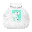 MashMashのシロクマ親子 Big Hoodie