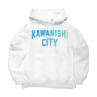 JIMOTO Wear Local Japanの川西市 KAWANISHI CITY ビッグシルエットパーカー