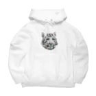 ЯMMRのWHITE TIGER Big Hoodie