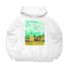 ふわりの絵画のような街（元気色） Big Hoodie