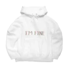 ジヤのティーショップのI'm fine (震え) Big Hoodie