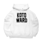 JIMOTOE Wear Local Japanの江東区 KOTO WARD ビッグシルエットパーカー