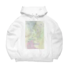 オリジナルの森の中グッズ販売の野紺菊のパーカー Big Hoodie