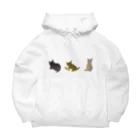 WAMI ARTの猫迷彩グリーンベース Big Hoodie