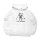 ✴FUKUSHIMAにゃんだべえ店✴のにゃんだべえ_LOVE FUKUSHIMA Big Hoodie