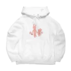 豆大福ショップの姉妹うさぎパーカー Big Hoodie