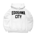 JIMOTOE Wear Local Japanの江戸川区 EDOGAWA CITY ロゴブラック Big Hoodie