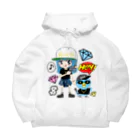 秘密結社(ㆁөㆁ)青い鳥のギャングスタ小鳥遊エリ＆唯我HIPHOP丸シリーズ Big Hoodie