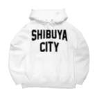 JIMOTO Wear Local Japanの渋谷区 SHIBUYA WARD ロゴブラック Big Hoodie