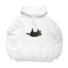 あめたまのパーカーの紐はおもちゃ Big Hoodie