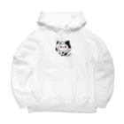 DECORの気づかいのできるネコ　牛さんver. Big Hoodie