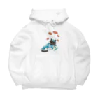 wokasinaiwoのネコノコシカケとカイくん Big Hoodie