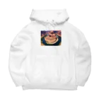 SAKURA スタイルのホースシューベンド Big Hoodie