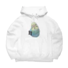 みちゃんと愉快なインコ達のかわいい ちゅんちゅん Big Hoodie