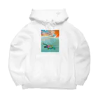 SUNRISE SOUNDのウミガメ Big Hoodie