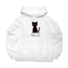 あずき缶の黒猫 Big Hoodie