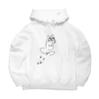 くーの寝床。のくーにゃん Big Hoodie