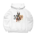 SANKAKU DESIGN STOREの賢くて優しい、大きい犬たち。 Big Hoodie