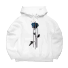 penoitrodのBlue rose Big Hoodie