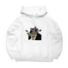 ホワホワのコラージュ Big Hoodie