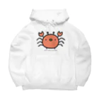 ひよこのもり工房のでかめのひよこかに Big Hoodie