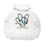 なごまみのHAND SIGN 文字入り Big Hoodie