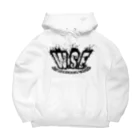 W.S.E.のWSEオリジナルロゴ　黒プリント Big Hoodie