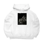 suzuritasoのモノクロ桜 Big Hoodie