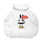 イラスト MONYAAT のラビットパンダ Big Hoodie