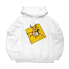 penpenlaboの動物注意シカ Big Hoodie