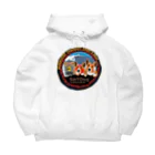 SantaClodaのコーギーズヘッドのマスクコーギー Big Hoodie