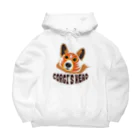 SantaClodaのコーギーズヘッドのコーギーマスクロゴ Big Hoodie