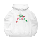 イラスト MONYAAT のちびた色鉛筆 PAPA*B Big Hoodie