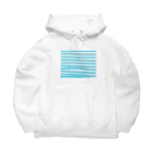 BIG LUCKY DESIGN COMPANY OFFICIAL SHOPのTurquoise Border 2021 Summer Standard Big Hoodie