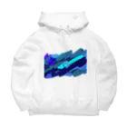 ポテコロアートショップの蒼の衝動 Big Hoodie