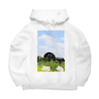 EijiPonの水車と空 Big Hoodie