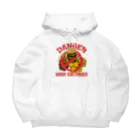 メシテロタイプ（飯テロTシャツブランド）の禁・ハンバーガーと揚げ物の欲張りセット Big Hoodie