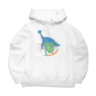 ばいたるBOXの緑のアンキロサウルス Big Hoodie