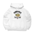 メシテロタイプ（飯テロTシャツブランド）の塩ラーメン（ビンテージ風） Big Hoodie