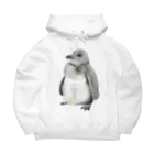 白山の山ショップのこどものぺんぎん Big Hoodie