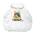 つぶっちーズのスケボーつぶっちと人。 Big Hoodie