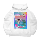 𝙈𝙊𝙈𝙊'𝙨 𝙎𝙝𝙤𝙥のvintage vaporwave Big Hoodie