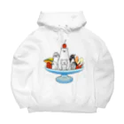 ももも雑貨堂のシロクマアラモード Big Hoodie